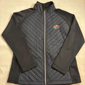 Minnesota Wild Women’s Black Quilted Jacket | Hockey Fan Outerwear | Size Large